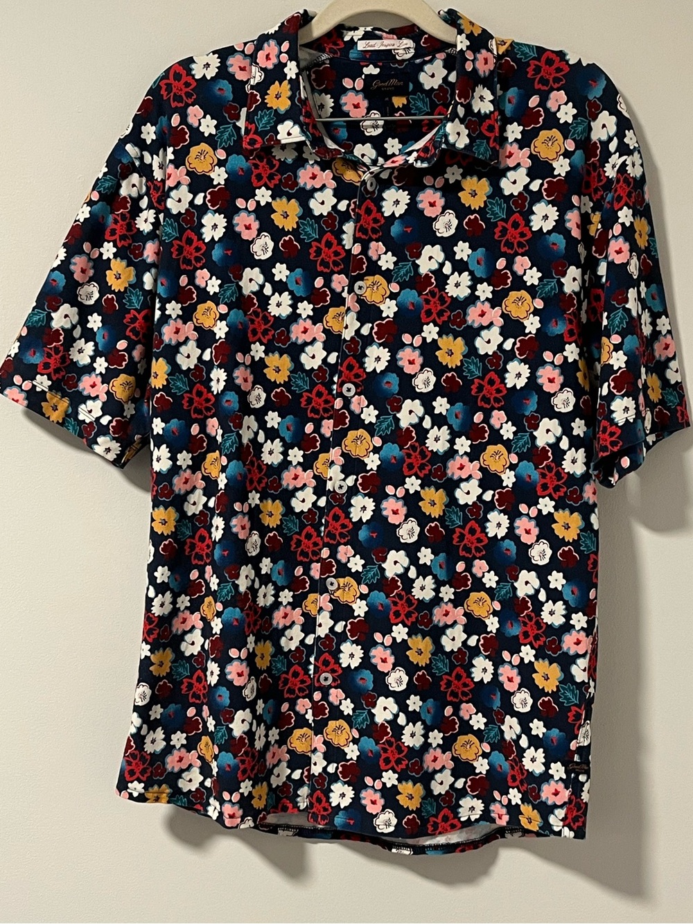 Good Man Brand Floral Short-Sleeve Button-Down